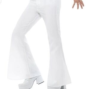 🎃Smiffy's 70s Flared White Trousers Costume